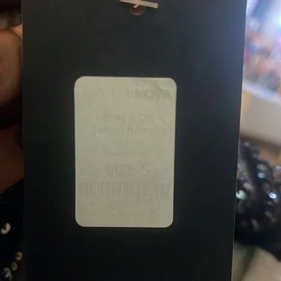 NWT Fashion Nova Black and Silver Sequin Romper - Picture 5 of 5